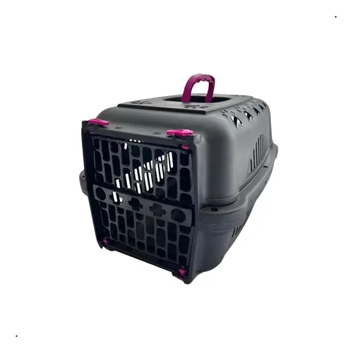 Caixa Transporte Durapets Neon Porta Aço Cães E Gatos Nº3 Cor Joy