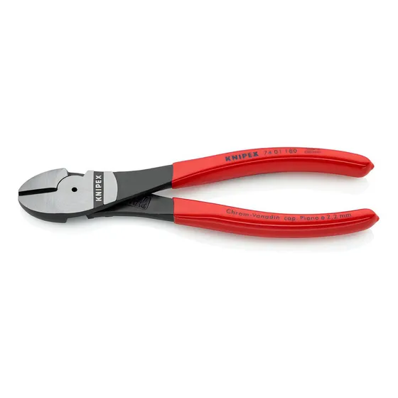 Knipex (7401180) Pinza Corte Diagonal Extra Fuerte Mgo. Senc