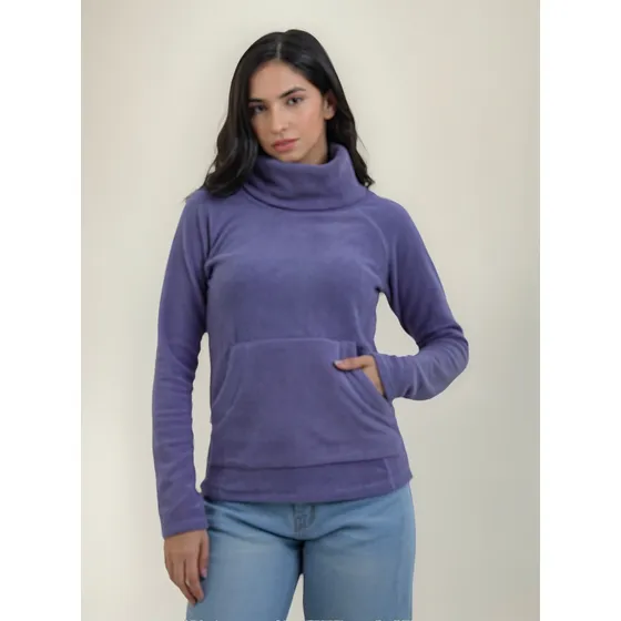 Buzo Vade Reteo Mujer Cuello Alto Polar