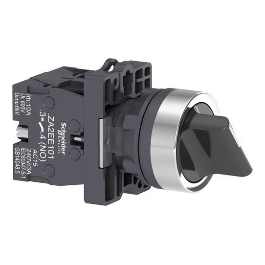 Selector de retorno al centro Schneider 2na de 22 mm y 3 posiciones