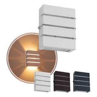 Luminária Arandela 2 Facho De Parede Muro Starlumen St2772 Slim 3 Frisos Branca Luminária Arandela 2 Facho De Parede Muro Starlumen St2772 Slim 3 Frisos Branca