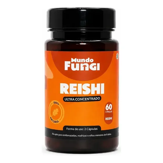 Hongo Reishi 60 Cápsulas | Sistema Inmune | Mundo Fungi Sin Sabor