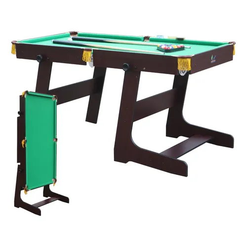 Small Foot Mini Mesa De Billar Con Accesorios – Juego De Billar De Mesa Con Dos Tacos De Madera, Bolas Con Peso, Triángulo Y Tiza, Ideal Para Niños Y Familias