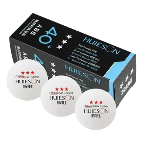 01 Caixa 3 Bolas Tênis Mesa Huieson Profissional 3 Estrelas