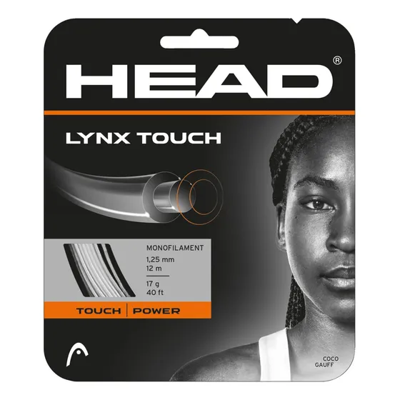 Juego De Cuerdas Head Lynx Touch (17-1,25 Mm), Negro Transpa