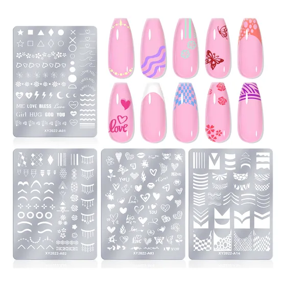 Saviland, Kit De Estampado De Uñas Transparente