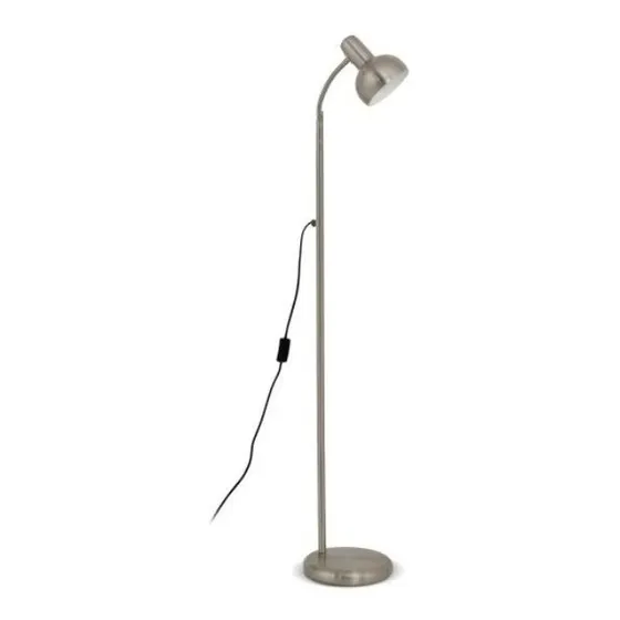 Lampara Pie Melo Flexible Cobre Cromo Platil E27 Led 