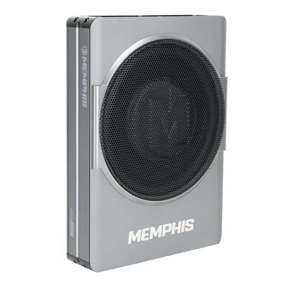 Subwoofer Plano Con Amplificador Memphis Sa110sp 10 300w Max