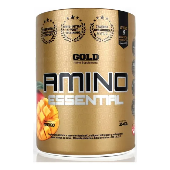 Amino Essential 240 Gr Gold Nutrition Aminoácidos Esenciales