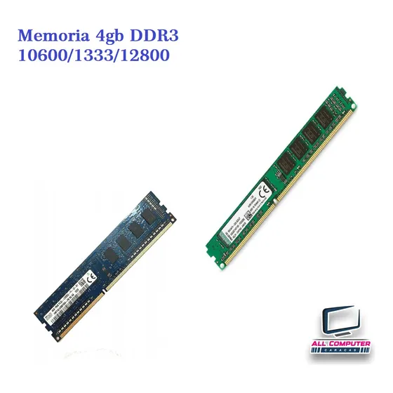 Memoria 4 Gb Ddr3 Para Computadoras De Escritorio Pc