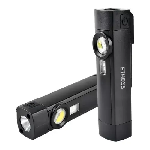 Linterna Recargable Usb Triple Función Farol Luz Uv Etheos Linterna Negra Luz Blanco