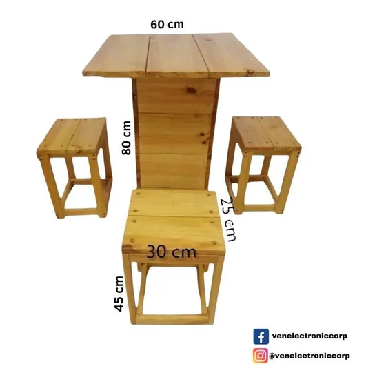 Muebles De Madera Paleta Palets Mesas Bancos Pino