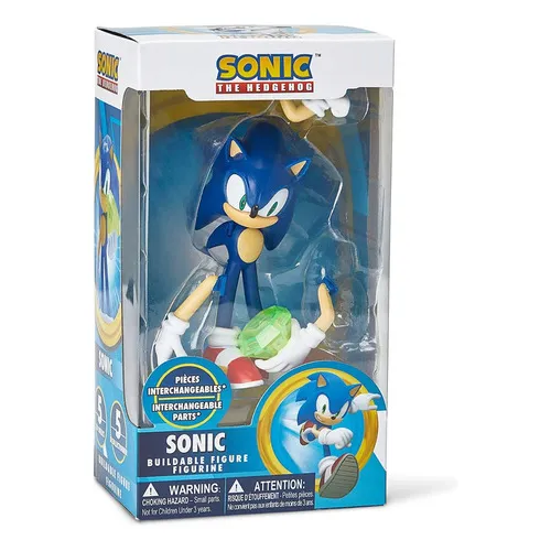 Sonic Figura Accion Armable Y Intercambiable 10 Cm De Altura