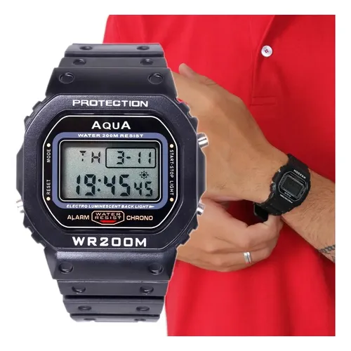 Relógio Casio G-shock modelo Dw-6900 preto 3230 Cor de fundo preta
