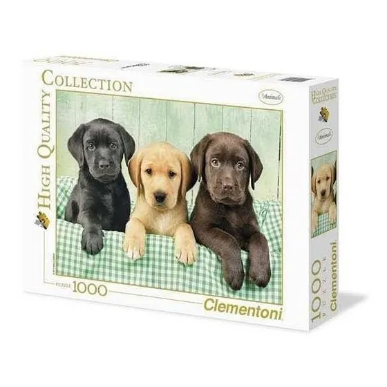 Rompecabezas Clementoni Puzzle 1000 Pza Cachorros Labradores