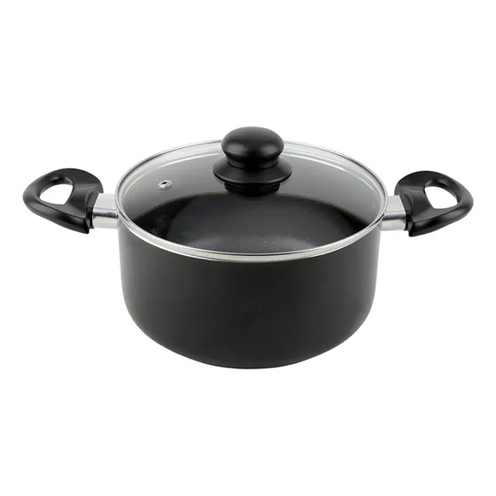 Cacerola De 26 Cm Cuori Black Interior Antiadherente