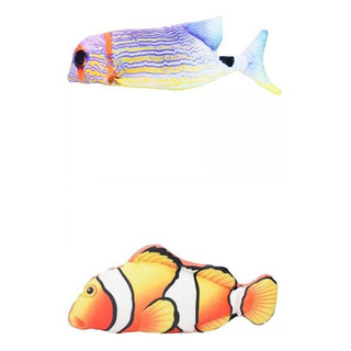 2pcs Movimiento Pescado Juguete Peluche Diléfono Eléctrico 2pcs Movimiento Pescado Juguete Peluche Diléfono Eléctrico