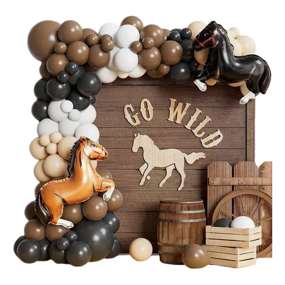 Globos De Vaquero Caballo Decoración Fiestas De Cumpleaños