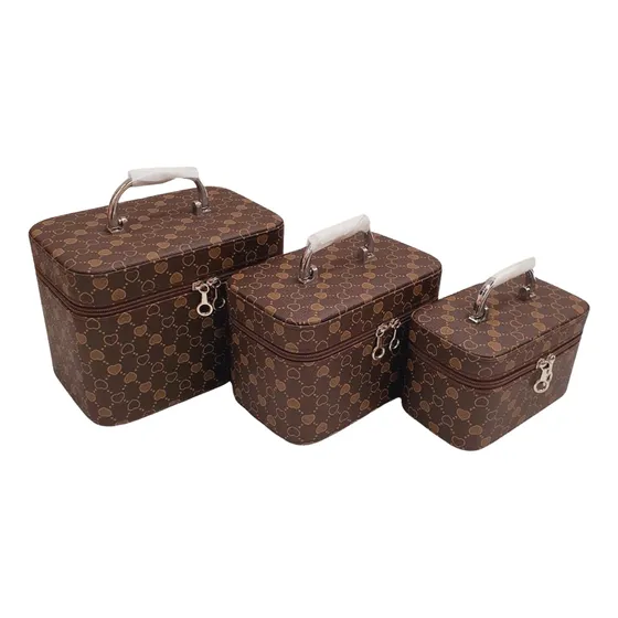 Set De 3 Maletas Neceser Organizador De  Maquillaje