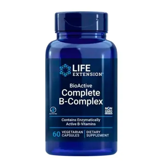 Life Extension Complejo B Completo Bioactivo, 60 Vegcaps Sfn Sabor Sin sabor