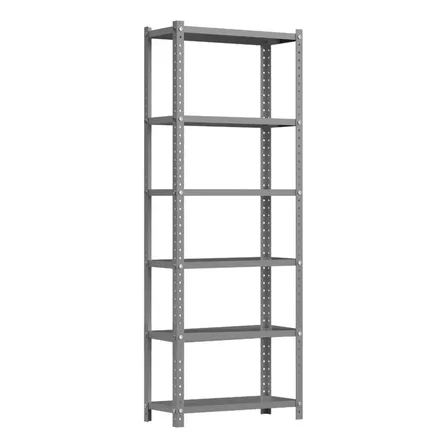 Estante Armário Aço 6 Bandejas 30x92cm Cinza Suporta 240kg Cinza
