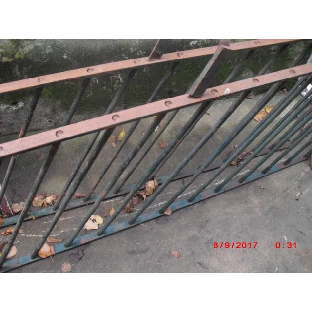 Lote De 2 Rejas De Varilla De 18 Mm Pesadas.son Inclinadas-