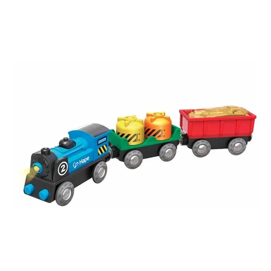 Tren De Carga A Pilas En Madera Hape