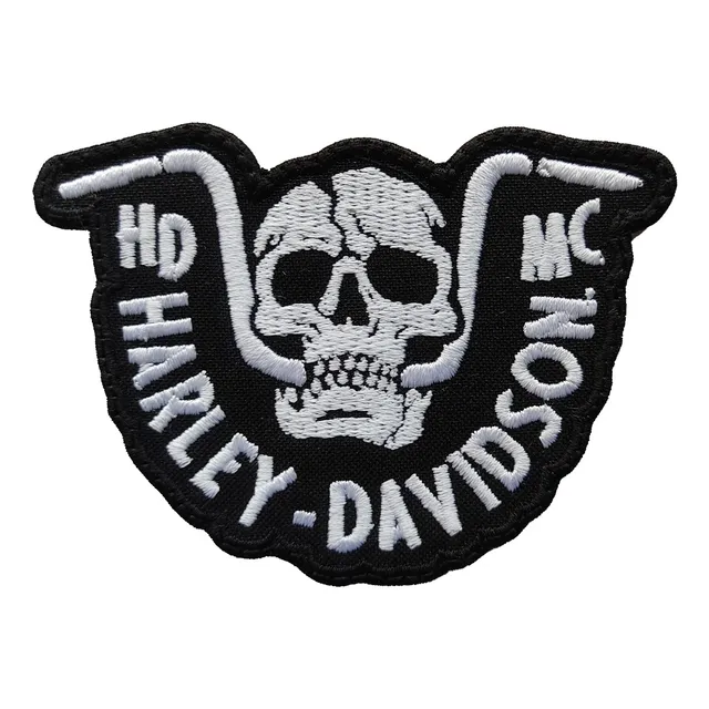 Parche Bordado Harley Davidson Cabrilla Manubrio Manillar Mc