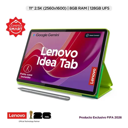 Tablet Lenovo Idea Tab 11 2.5k 8gb 128gb Pluma + Funda Gris Luna