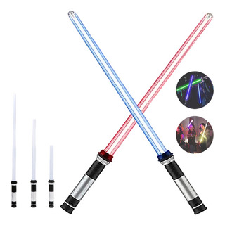 Paquete De 2 Elasticidad Espada Luz Star Wars 7 Colores Paquete De 2 Elasticidad Espada Luz Star Wars 7 Colores