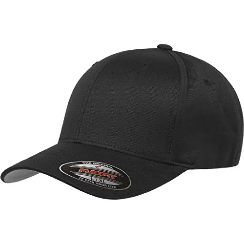 Gorra Atlética De Béisbol Masculino Flexfit, Negro, P91xn