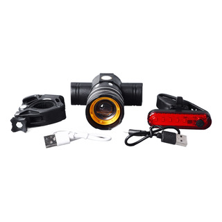 Juego De Luces Para Bicicleta Luz Led Delantera Y Trasera Juego De Luces Para Bicicleta Luz Led Delantera Y Trasera