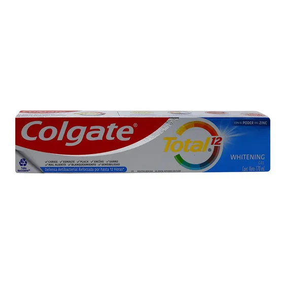 Colgate Total 12 Whitening Gel/pasta Contenido Neto 170ml