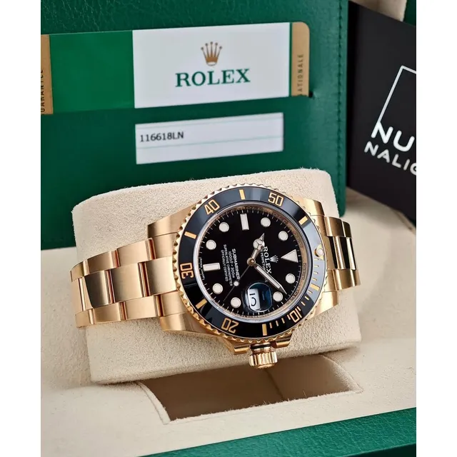 Rolex Submariner Gold Black Automático 41mm Cerámica