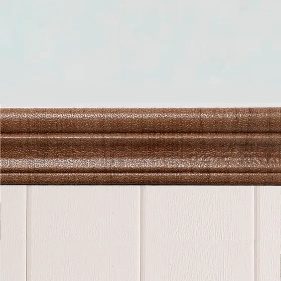 Revestimiento Zócalo 3d Adhesivo 2.35mt Pared Madera El Rey