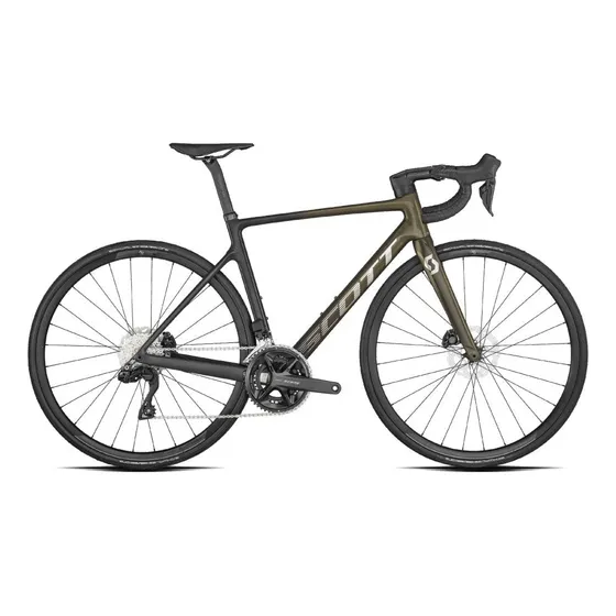 Bicicleta Ruta Scott Addict Rc 40 Di2 2023 Carbon 12vdor/neg Color Carbon/dorado/negro Tamaño Del Marco 56 Cm