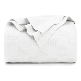 Ropa De Cama Blanket Utopia, 100% Algodón, Color Blanco, 350 Ropa De Cama Blanket Utopia, 100% Algodón, Color Blanco, 350
