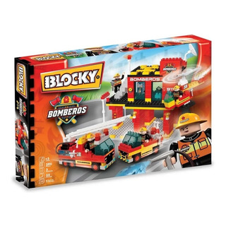 Blocky Bomberos 3 Bloques 290 Piezas 01-0652 F Blocky Bomberos 3 Bloques 290 Piezas 01-0652 F
