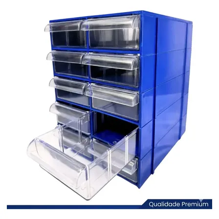 Magus Gaveteiro Organizador Azul Multiuso Cg510