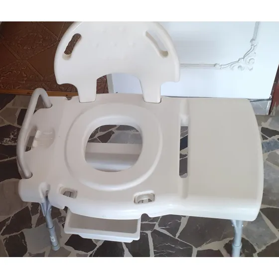 Asiento Sanitario Ancho Con Espaldar (nunca Usado)