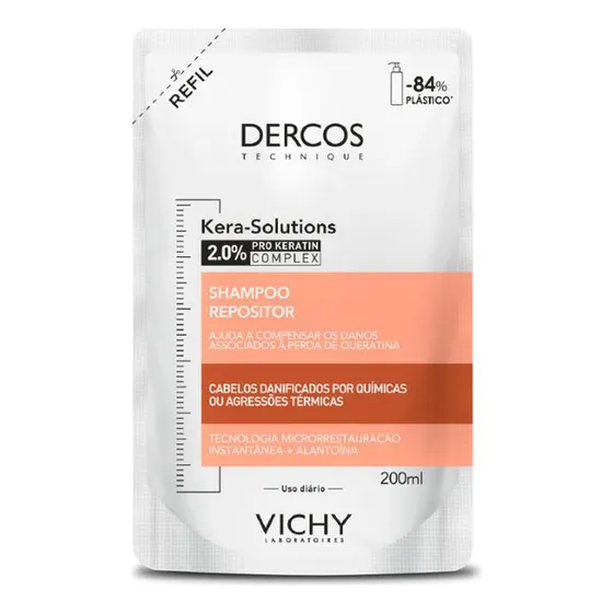 Refil Shampoo Repositor Vichy Dercos Kera-solutions 200ml