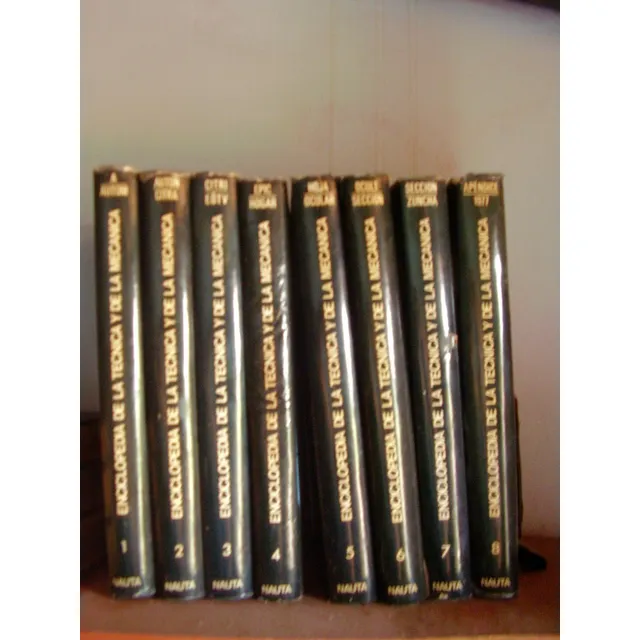 Enciclopedia(8 Tomos)de La Têcnica Y Mecânica.editorialnauta