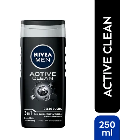 Gel De Ducha NIVEA MEN Active Clean 250 ml