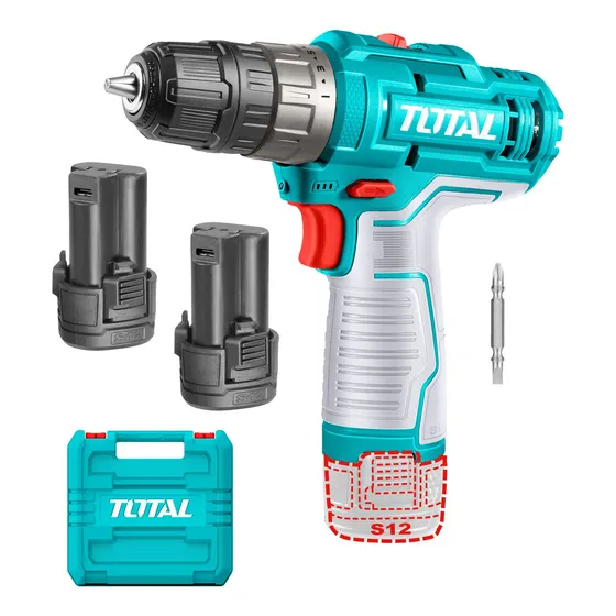 Atornillador Inalámbrico Total 12v - 2 Baterías, Carga Usbc