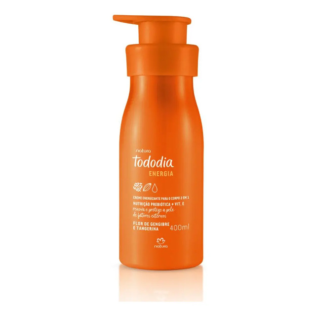 Creme Hidratante Tododia Flor de Gengibre e Tangerina 400ml Natura