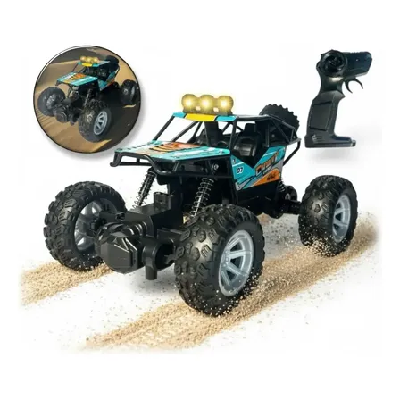 Carrinho Controle Remoto 4x4 Off Road Rock Crawler Grande Colorido Rock Crawler