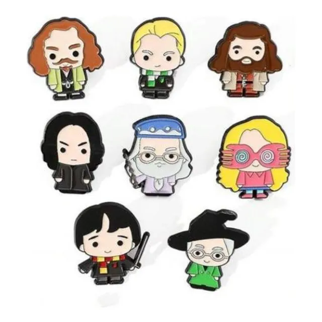 Set Pines Broches Personajes De Harry Potter Chibi Kawai