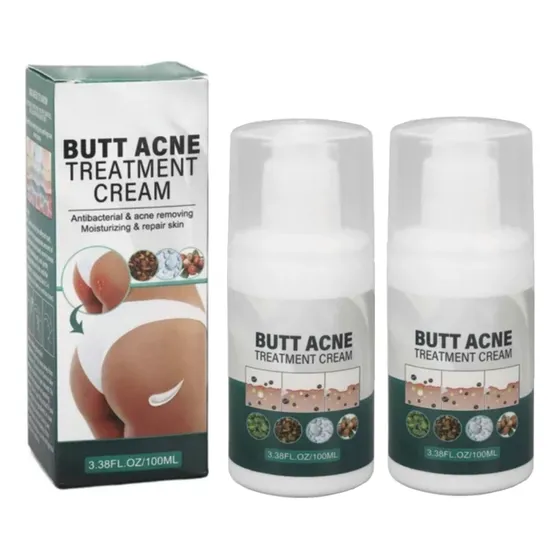 2×crema Para Granos En Gluteos, Tratamiento Limpieza 