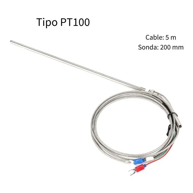 Termocupla Pt100 5m Sensor Temperatura Wzpt-03
