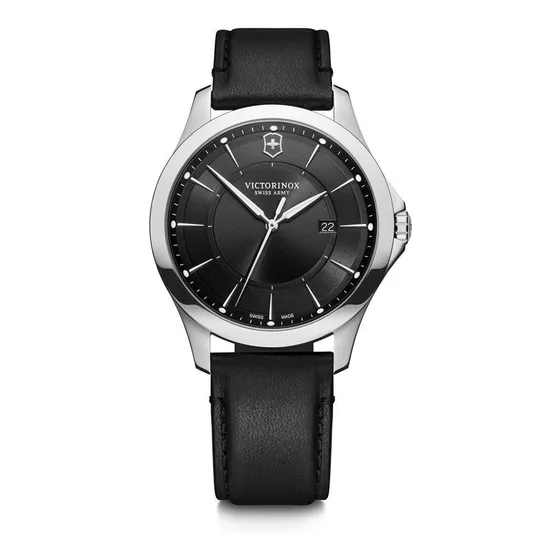Reloj Alliance Negro Con Navaja Suiza Negra